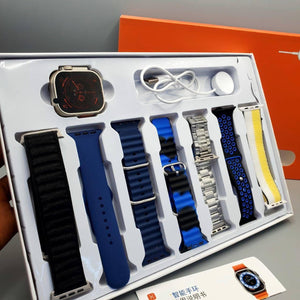 Watch ultra smart watch with 7 straps