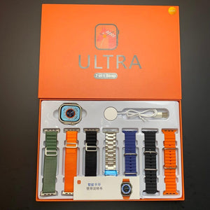 Watch ultra smart watch with 7 straps